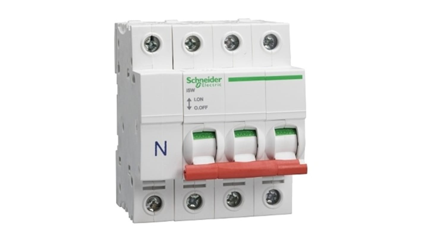 Schneider Electric Fuse Switch Disconnector, 3 Pole, 125A Max Current