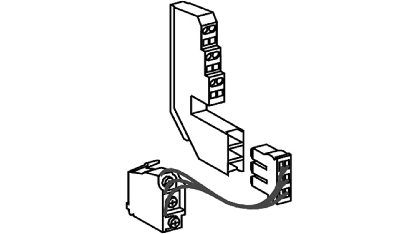 Schneider Electric Auxiliary Contact, 3 Contact, 1 NO/NC, Clip On, ComPact ComPacT NS