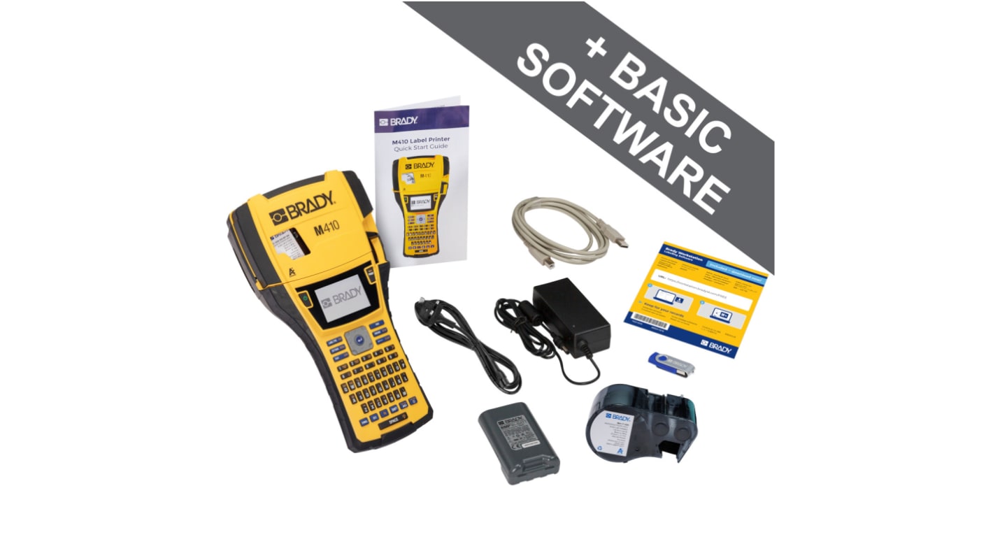 Brady 177180 Handheld Label Printer, 25.4mm Max Label Width, EU