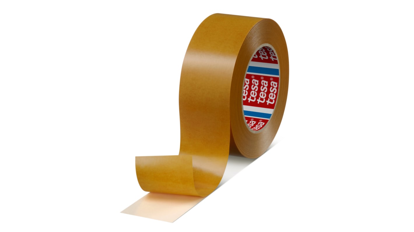 Tesa 04959-00008-00 Translucent Double Sided Tape, 0.1mm Thick, 14 N/cm, Non-Woven Backing