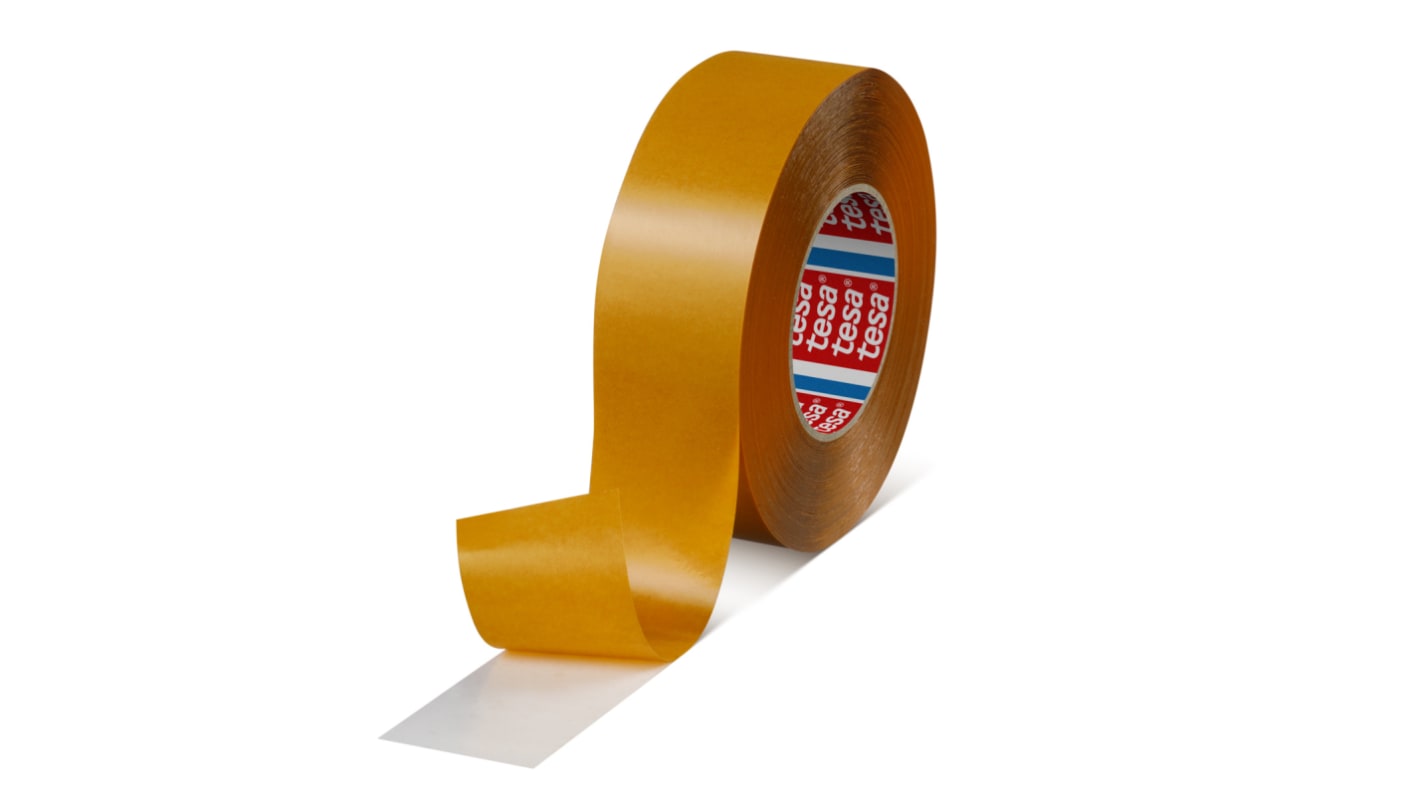 Tesa 51970-00014-00 Transparent Double Sided Tape, 0.22mm Thick, 17.5 N/cm, PP Backing