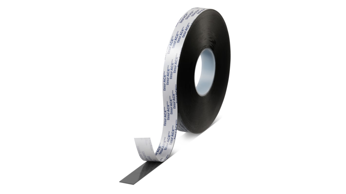 Cinta de espuma acrílica Tesa ACXplus 7074 de color Negro, grosor 1.0mm