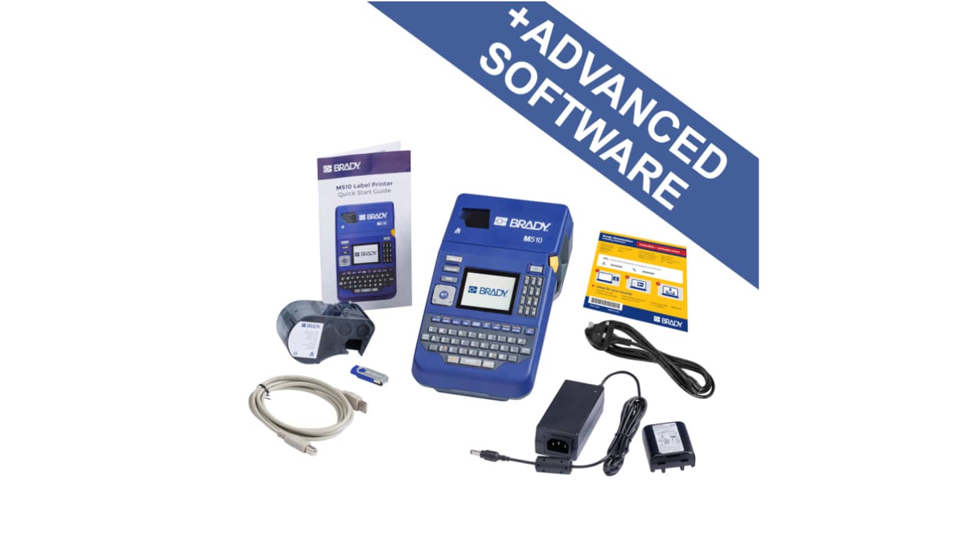 Brady M510 Label Printer UK Handheld Label Printer, 38.1mm Max Label Width