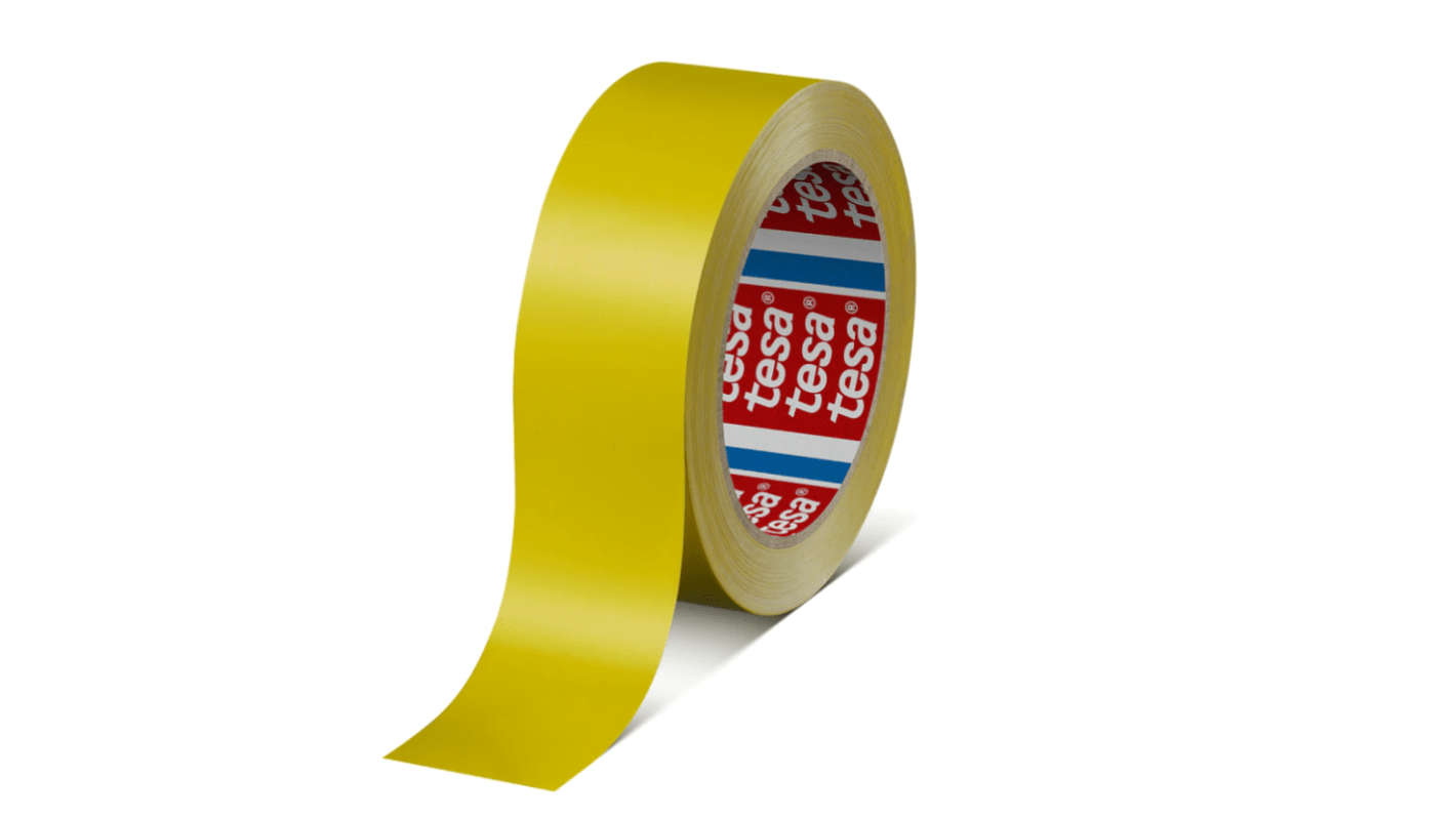 Tesa 60404 Yellow Packing Tape, 66m x 25mm