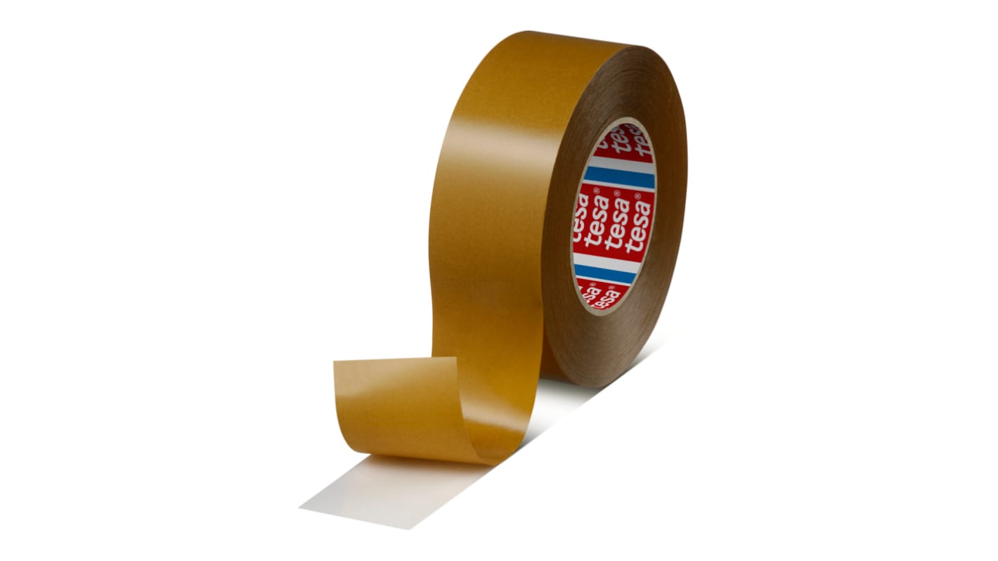 Tesa 04962-00007-00 Translucent Double Sided Tape, 0.16mm Thick, 14 N/cm, Non-Woven Backing
