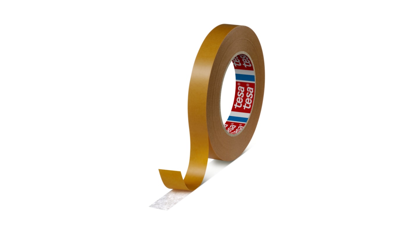 Tesa 51570-00006-00 Brown Double Sided Tape, 0.11mm Thick, 13 N/cm, Non-Woven Backing