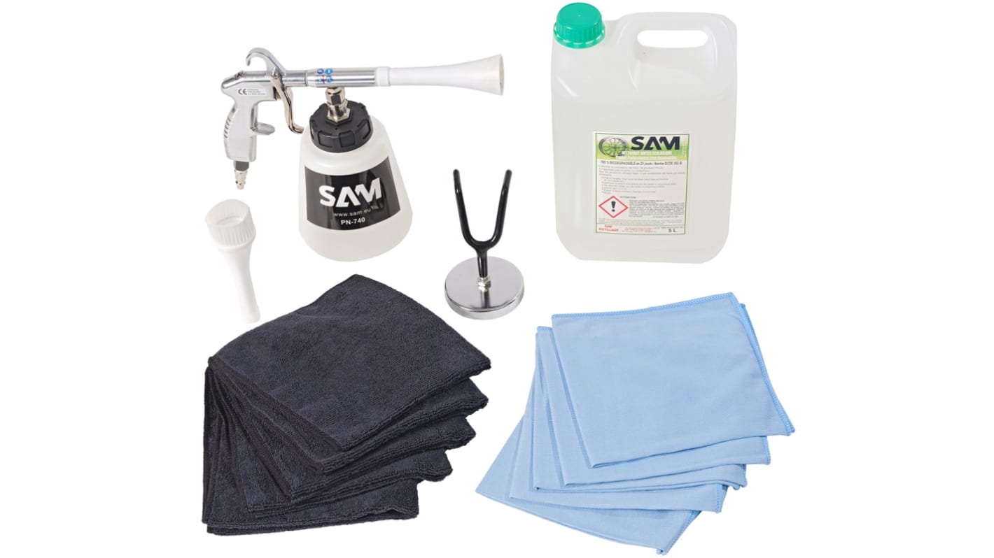 SAM 10 Piece Wheel Rim Cleaning Kit Tool Kit