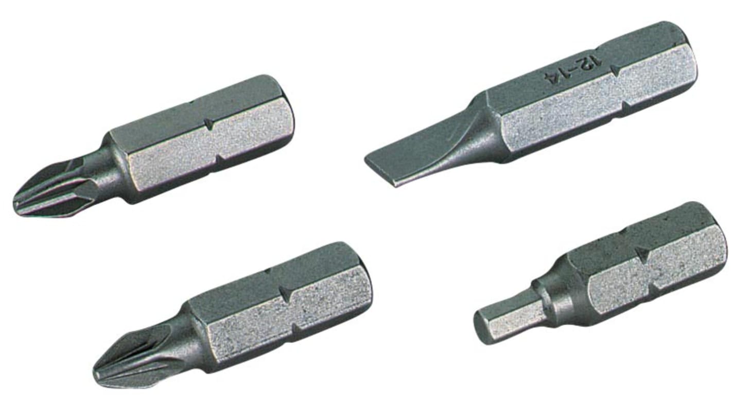 SAM Pozidriv Screwdriver Bit, 5/16 in Tip, 5/16 Drive, Pozidriv Drive, 35 mm Overall