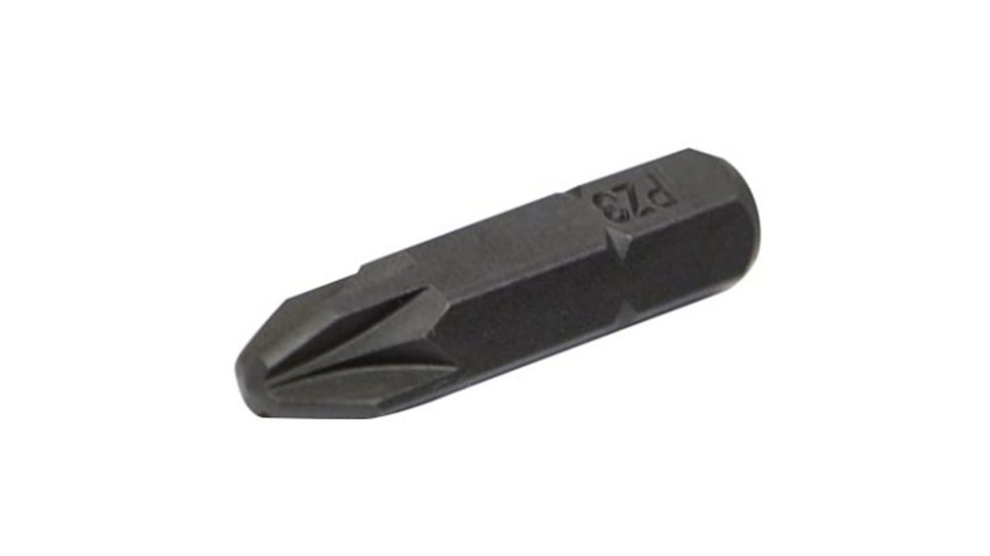 SAM Pozidriv Screwdriver Bit, 5/16 in Tip, 5/16 in Drive, Square Drive, 35 mm Overall