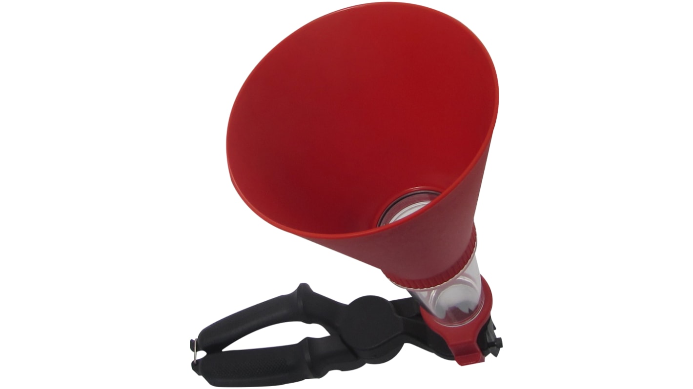 SAM Polypropylene (PP) Industrial Funnel, With 123mm Funnel Diameter, 21mm Stem Diameter