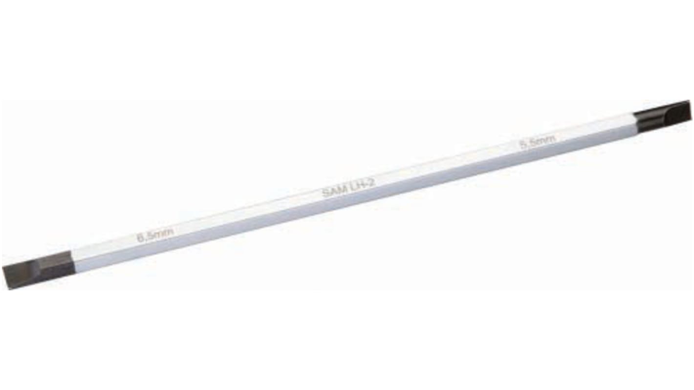 SAM Slotted Screwdriver Bit, 5.5 - 6.5 mm Tip, 5.5 - 6.5 mm Drive, Slotted Drive, 175 mm Overall