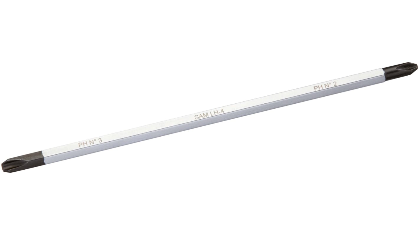 SAM Phillips Screwdriver Bit, Phillips Drive, 175 mm Overall