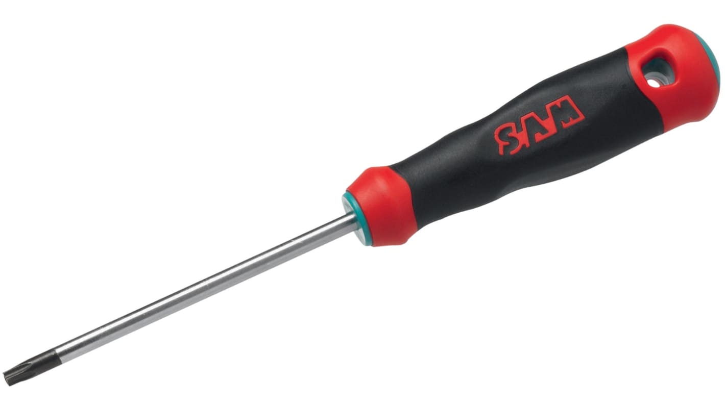 SAM Round  Screwdriver, T30 Tip, 115 mm Blade, 237.8 mm Overall