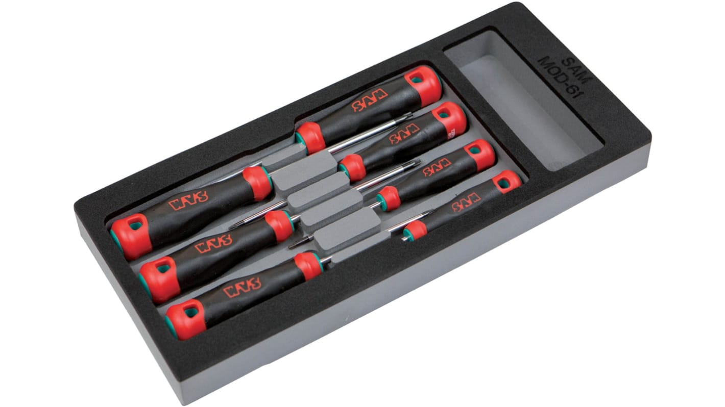 SAM Round Screwdriver Set, 7-Piece