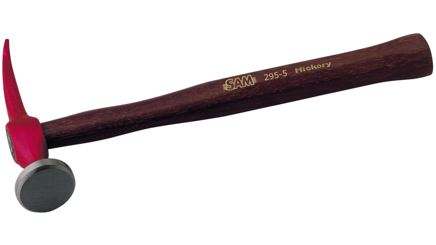 Młotek Okrągły, płaski młotek 450g Drewno hikorowe dł. 300 mm Płaskie SAM