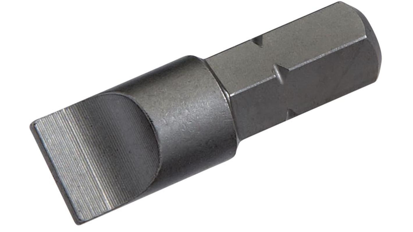 SAM Slotted Screwdriver Bit, 5/16 in Tip, 5/16 in Drive, Square Drive, 35 mm Overall