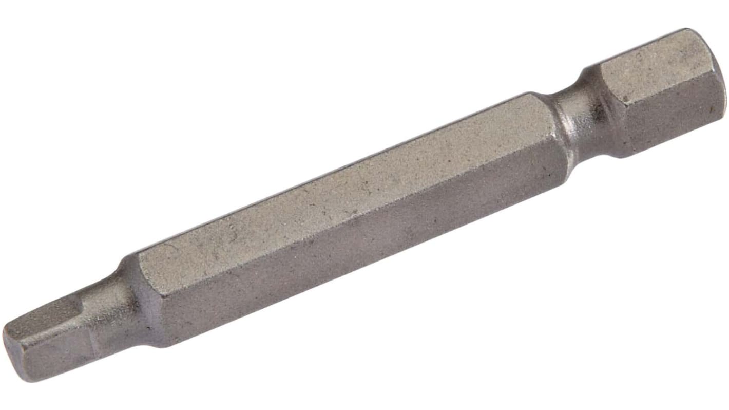 SAM Square Screwdriver Bit, 1/4 in Tip, 1/4 in Drive, Square Drive, 50 mm Overall