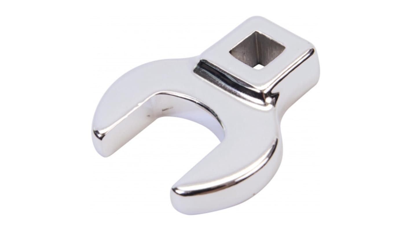 SAM JCF Series Open Ended Insert Crowfoot Bit, 24.3 x 11 mm, 7/16in Insert, Polished Finish