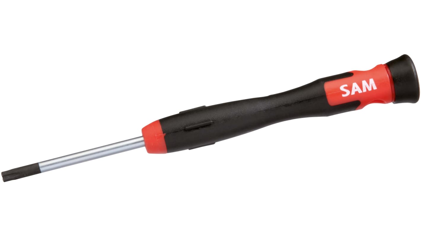 SAM Hexagonal Precision Screwdriver, 0.9 mm Tip, 50 mm Blade, 141 mm Overall