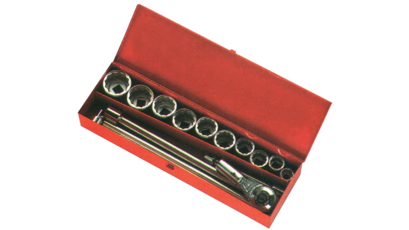 SAM 15-Piece Imperial 3/4 in Standard Socket Set with Ratchet, Hexagonal Socket Screws