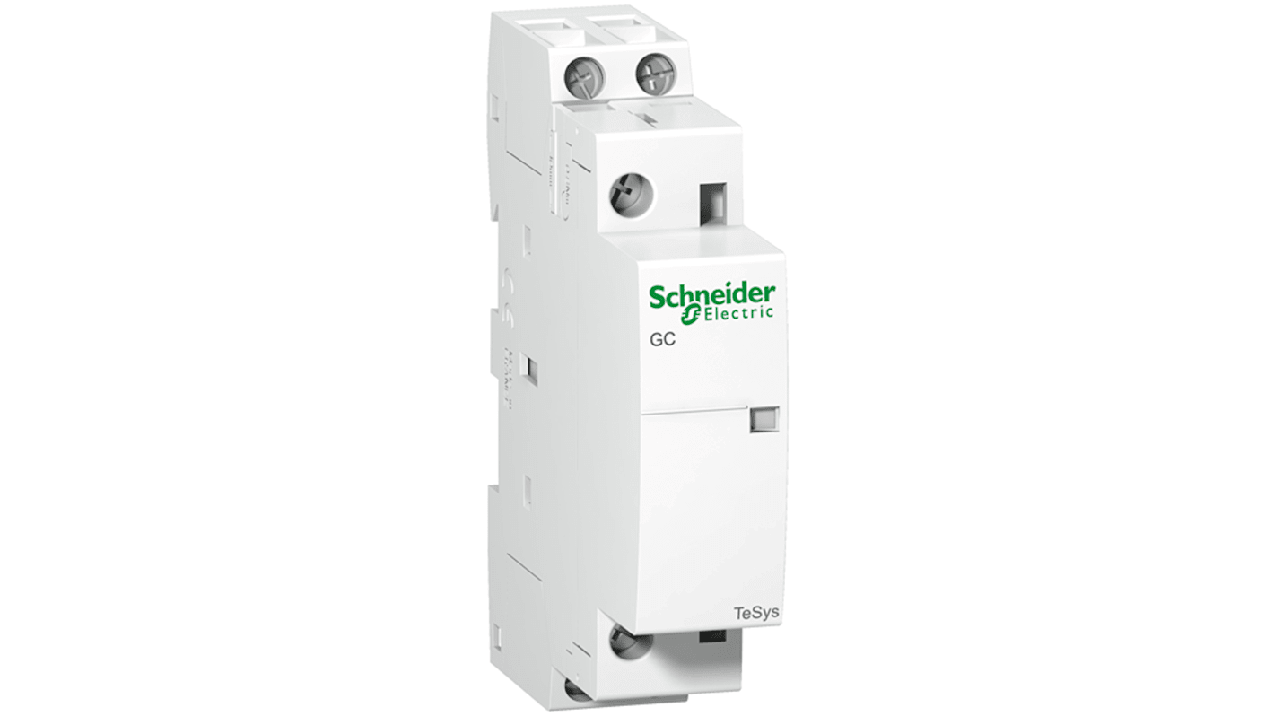 Schneider Electric TeSys GC GC25 Contactor, 220-240 V ac Coil, 2-Pole, 25 A, 2NO, 250 V ac