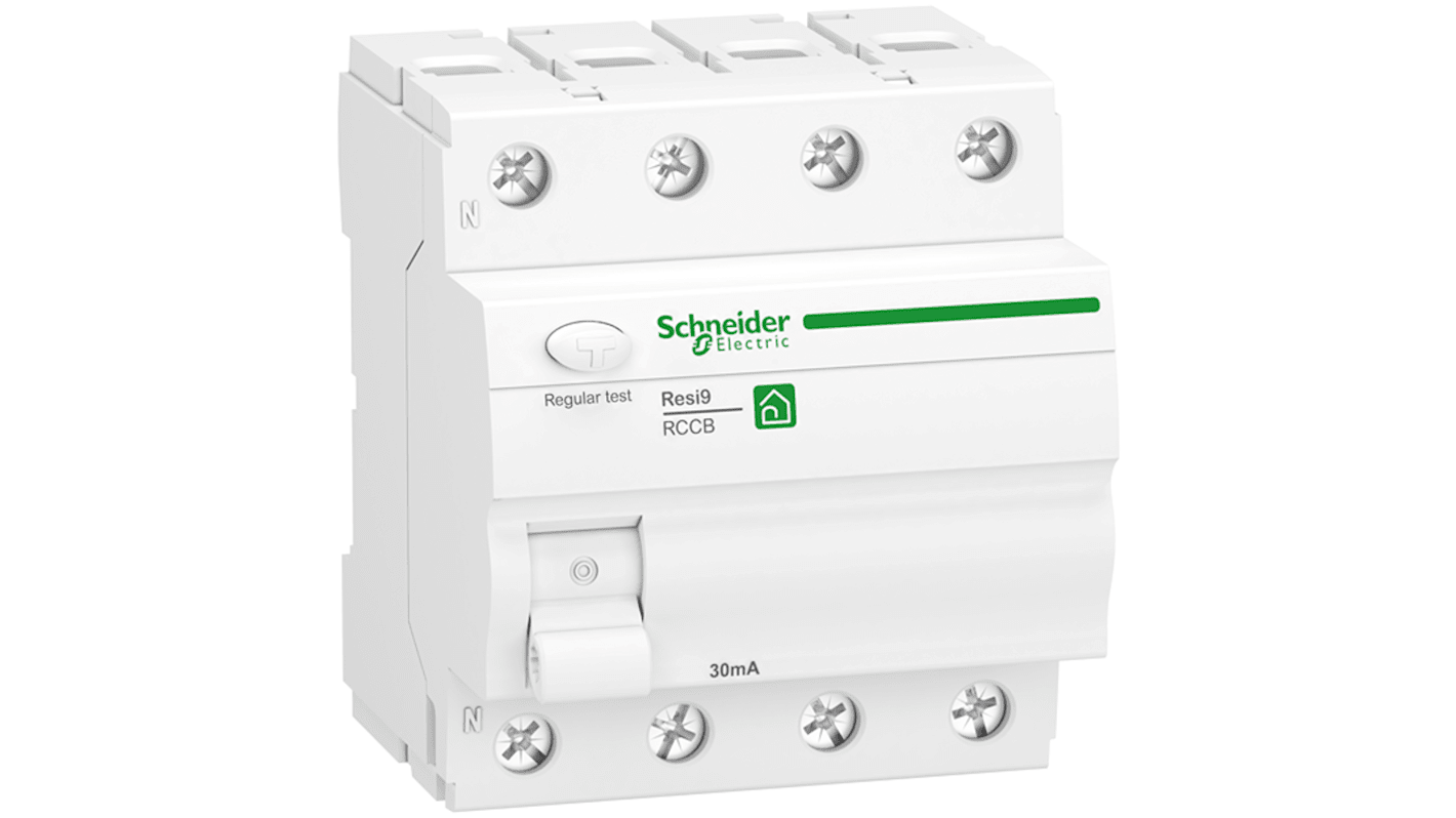 RCCB Schneider Electric R9R, 4P, 40A, sensibilità 30mA, Modello F