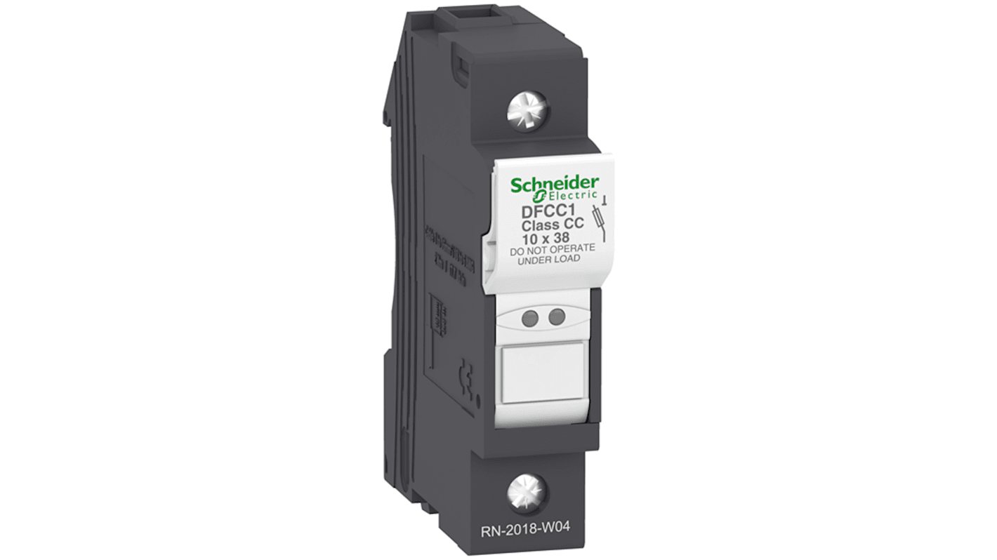 Schneider Electric ヒューズホルダ 30A 600V ac レール取り付け