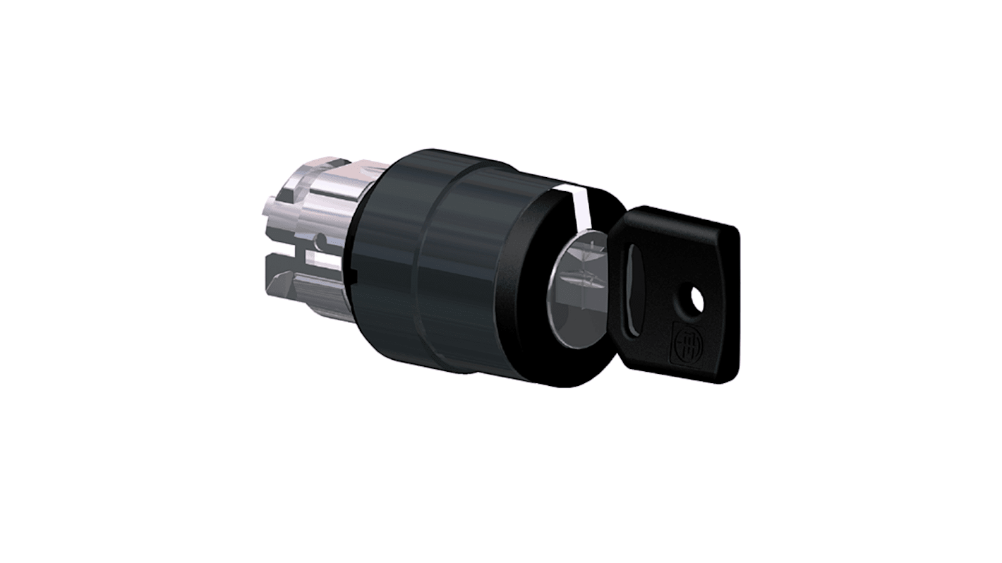 Schneider Electric Harmony XB4 3-position Selector Switch Head, Spring Return, 22mm Cutout