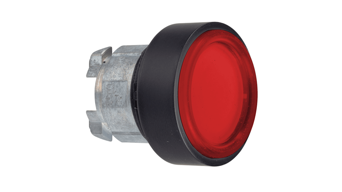 Schneider Electric Harmony XB4 Series Red Spring Return Push Button Head, 22.5mm Cutout, IP66, IP67, IP69, IP69K