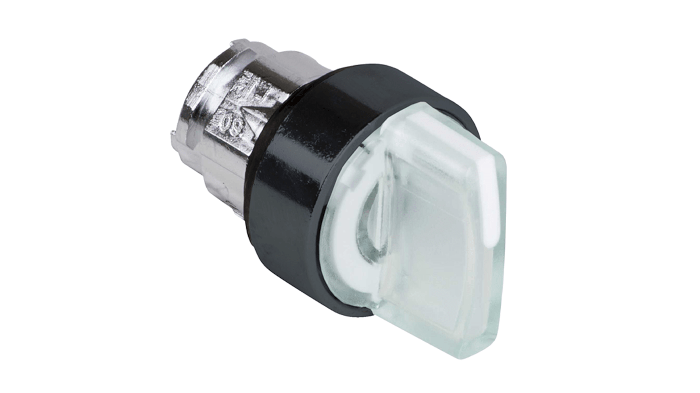Schneider Electric Harmony XB4 Series White Illuminated Spring Return Push Button Head, 22.5mm Cutout, IP66, IP67,