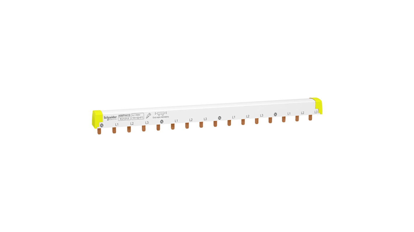Schneider Electric Acti9 3 Phase Busbar, 415V ac, 18mm Pitch