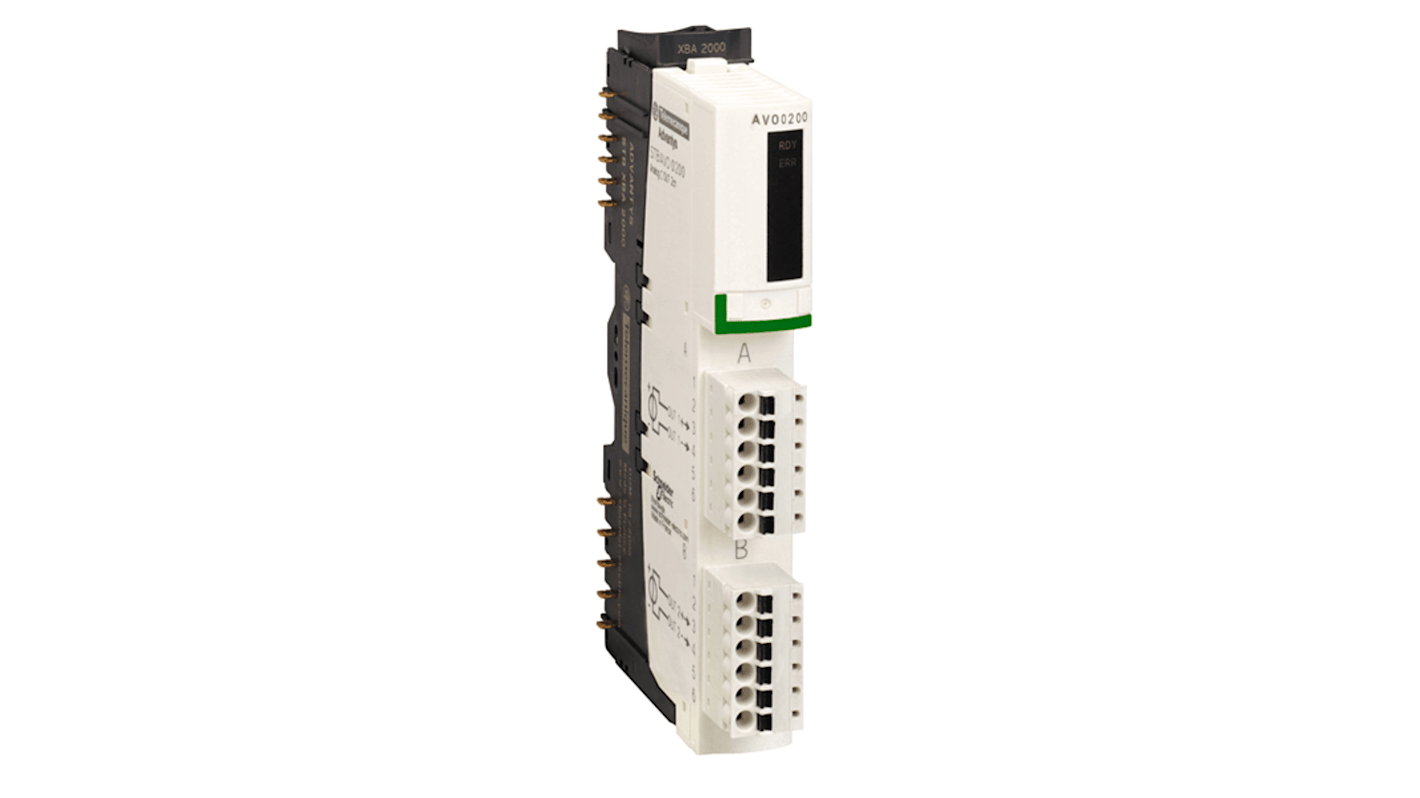 Moduł z wyjściem analogowym Schneider Electric Zestaw wyjść analogowych STBA Analogowy Modicon STB STBAVO0200K