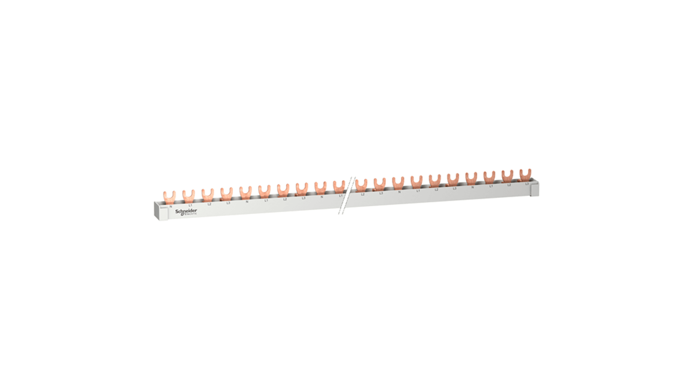 Schneider Electric Resi9 3 Phase Busbar, 230/400V ac, 18mm Pitch