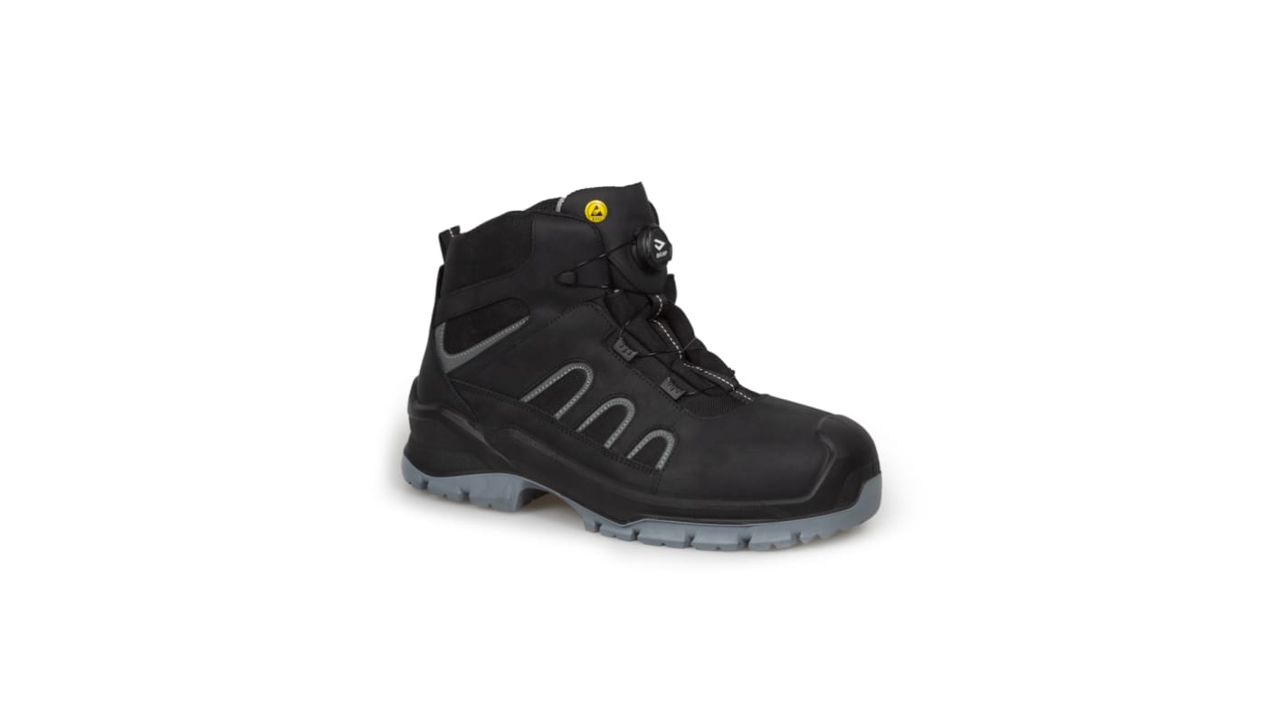 Bicap PS90582 Black, Grey ESD Safe Fibreglass Toe Capped Unisex Safety Boot, UK 5, EU 40
