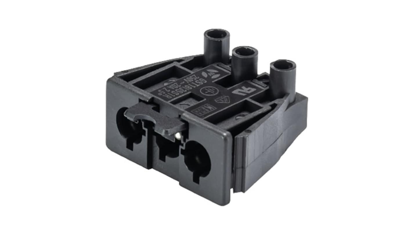Wieland Gesis CLASSIC Series Connector, 3-Pole, Male, 3-Way, Push-In, 20A, IP40