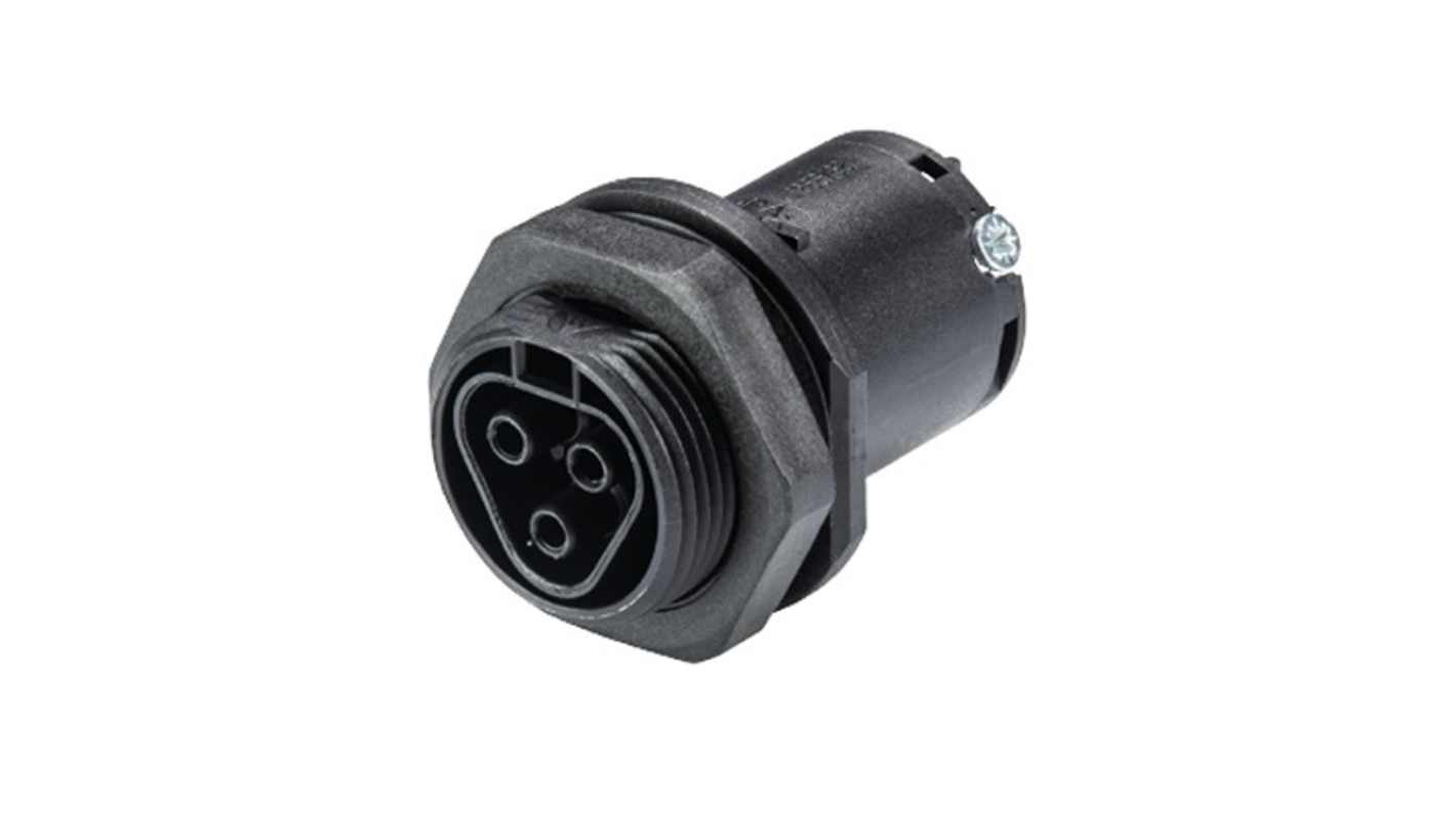 Wieland RST CLASSIC Series Connector, 3-Pole, Female, 3-Way, Push-In, 20A, IP66, IP68, IP69