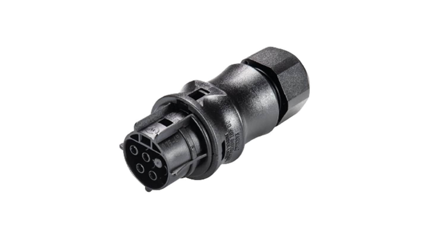 Wieland RST CLASSIC Series Connector, 4-Pole, Female, 4-Way, Push-In, 20A, IP66, IP68, IP69