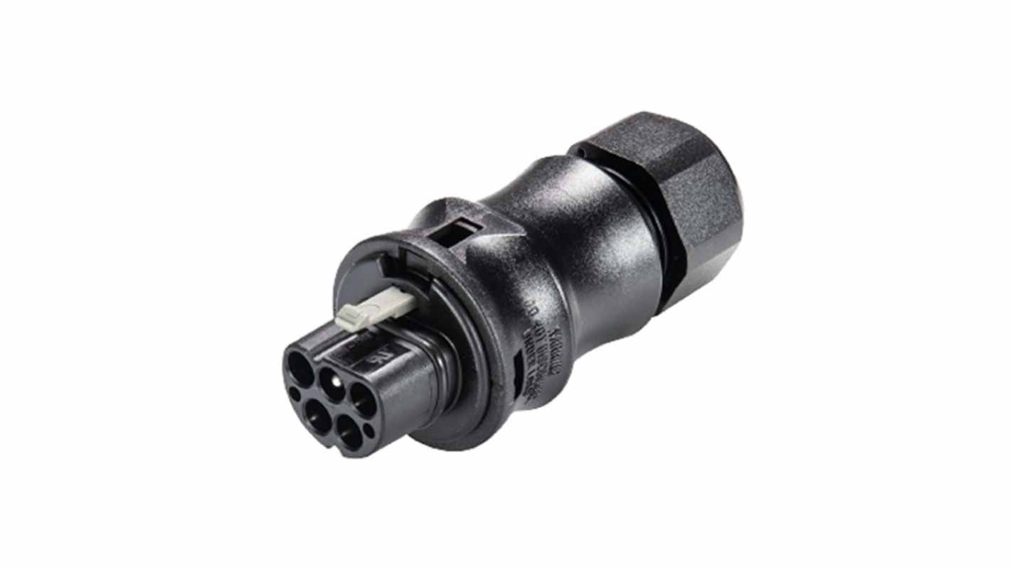 Wieland RST CLASSIC Series Connector, 4-Pole, Male, 4-Way, Push-In, 20A, IP66, IP68, IP69