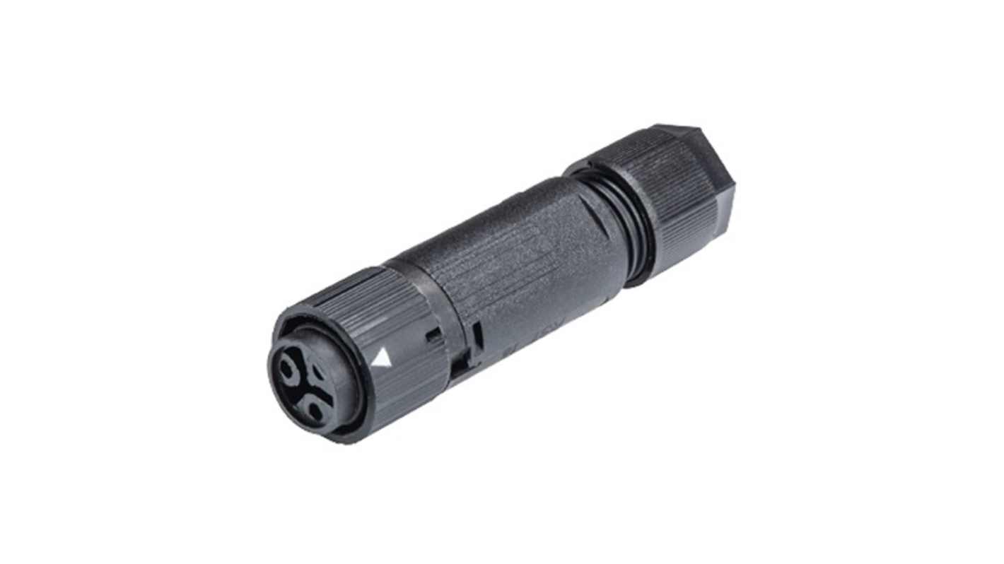 Wieland RST MINI Series Connector, 2-Pole, Female, 2-Way, Push-In, 16A, IP66, IP68, IP69