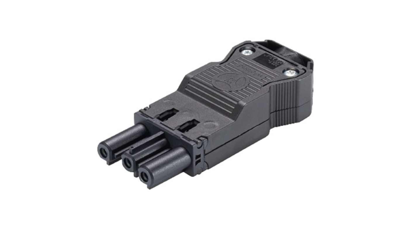 Wieland Gesis CLASSIC Series Connector, 3-Pole, Female, 3-Way, Push-In, 20A, IP40