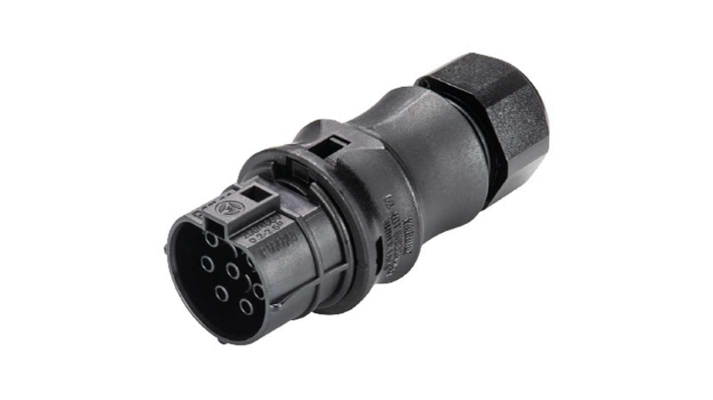 Wieland RST CLASSIC Series Connector, 7-Pole, Female, 7-Way, Push-In, 16A, IP66, IP68, IP69