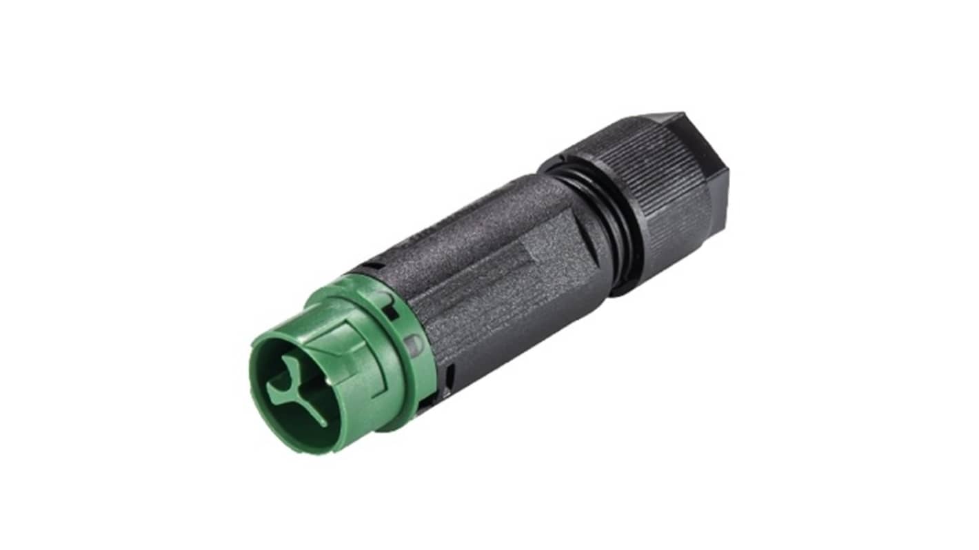 Wieland RST MINI Series Connector, 3-Pole, Male, 3-Way, Push-In, 16A, IP66, IP68, IP69