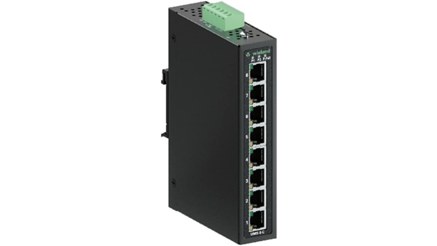 Wieland WIENET UMS 8-C, Unmanaged 8 Port Network Switch