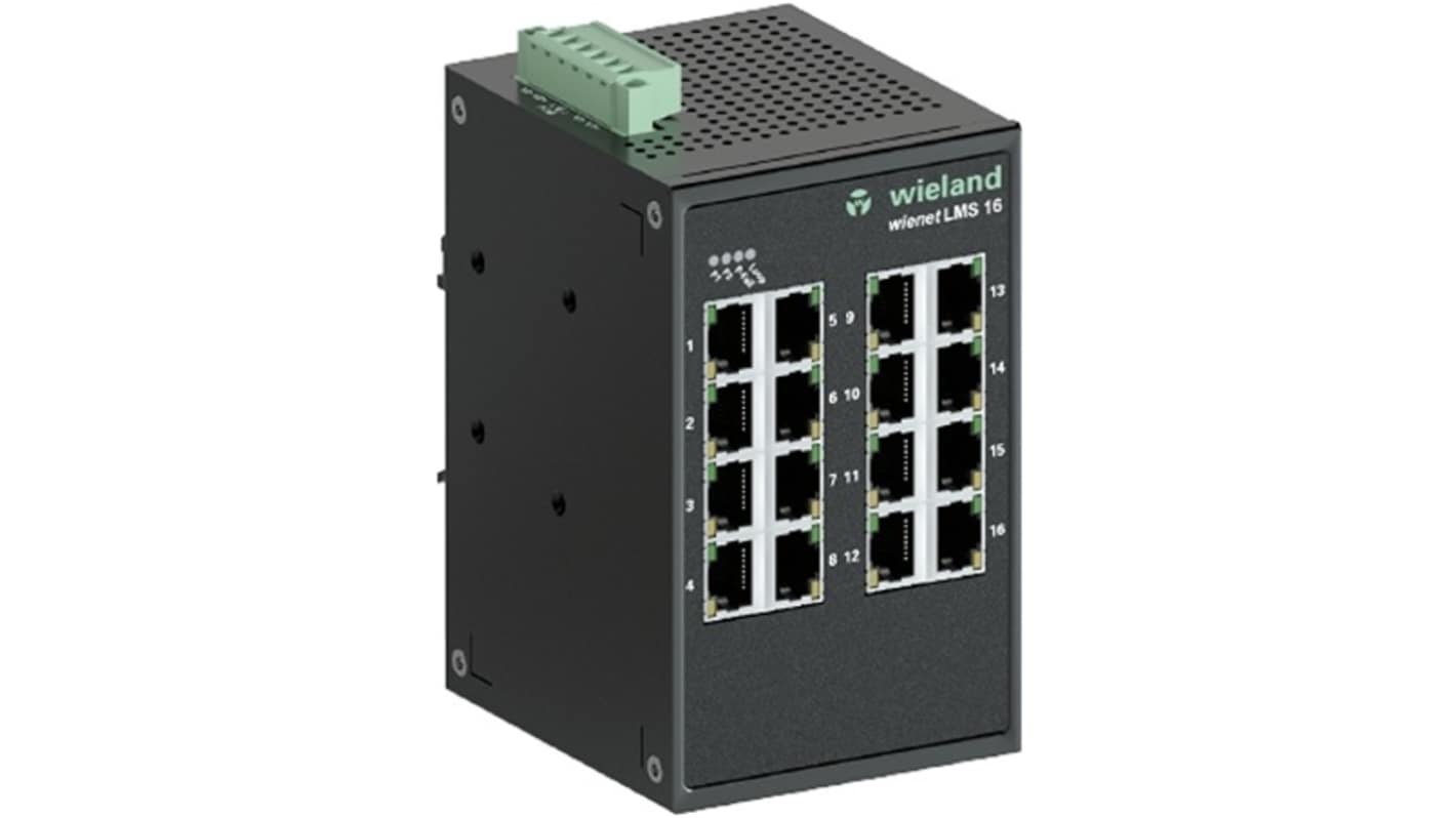 Switch Ethernet Wieland, 16 porte