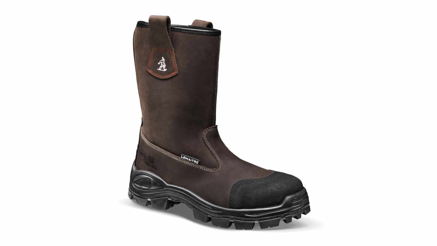 LEMAITRE SECURITE Mojave S3 Dark Brown Composite Toe Capped Unisex Safety Boots, UK 7 , EU 41