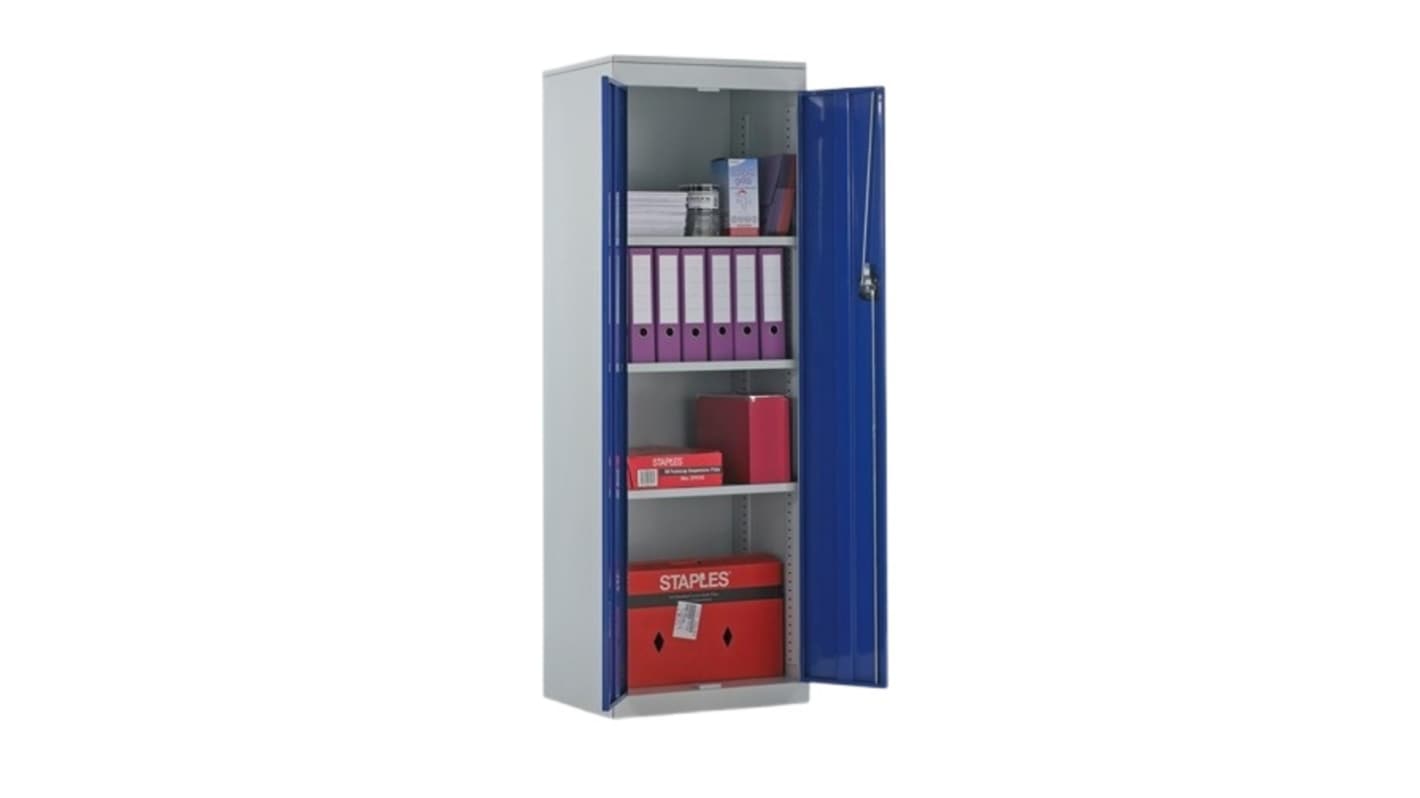 Armoire RS PRO 2 portes en Acier à poser au sol, 1820 x 615 x 505mm