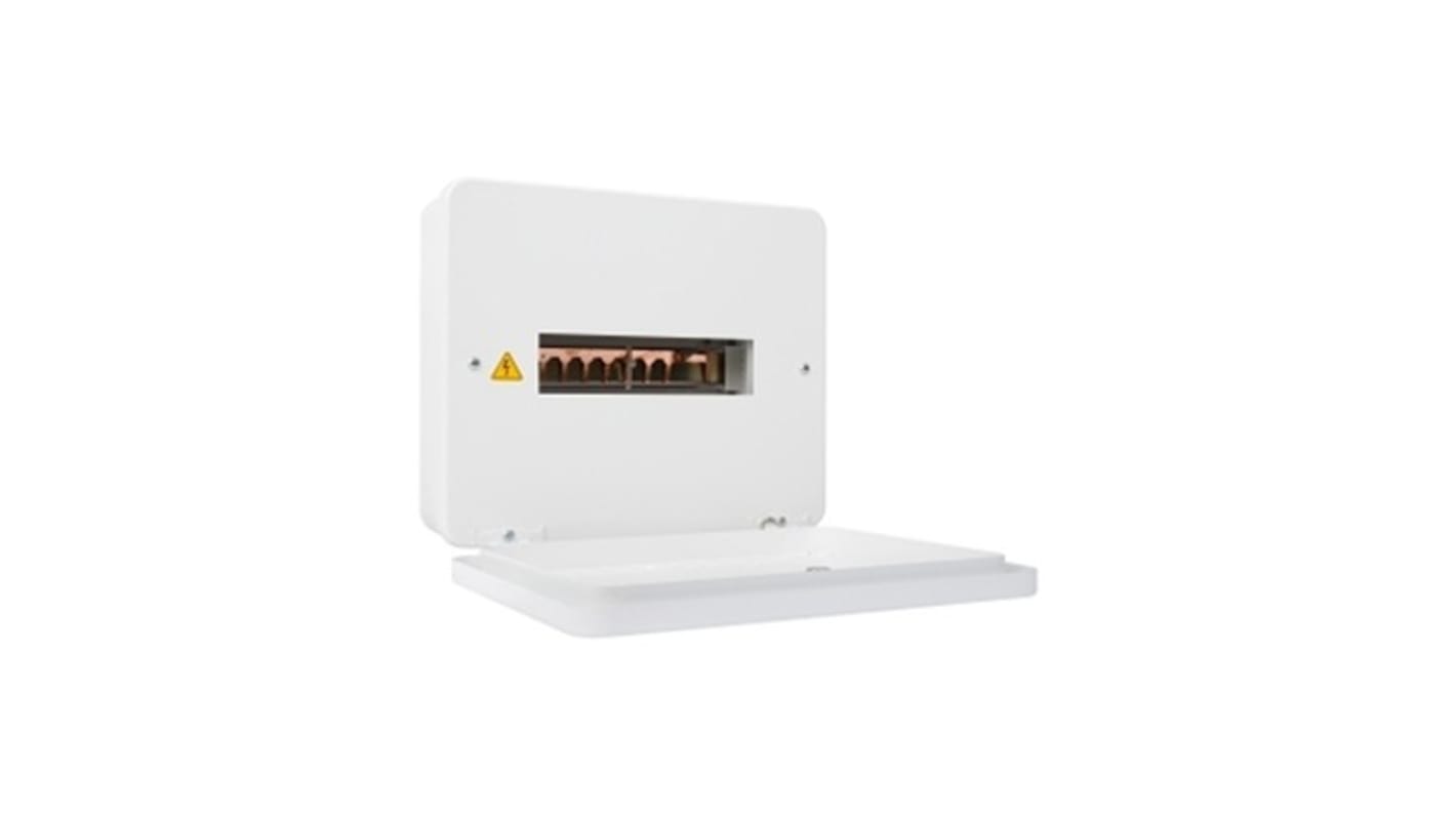 Schneider Electric 8 Way Metal Consumer Unit, 100A, IP3x (with cover), IPxx D (on top) EZ9E8