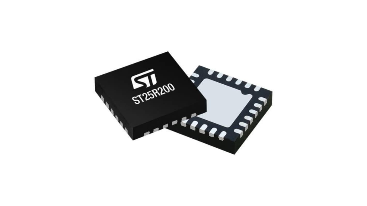 STMicroelectronics ST25R200-BMET NFC Reader, 24-Pin UFQFPN