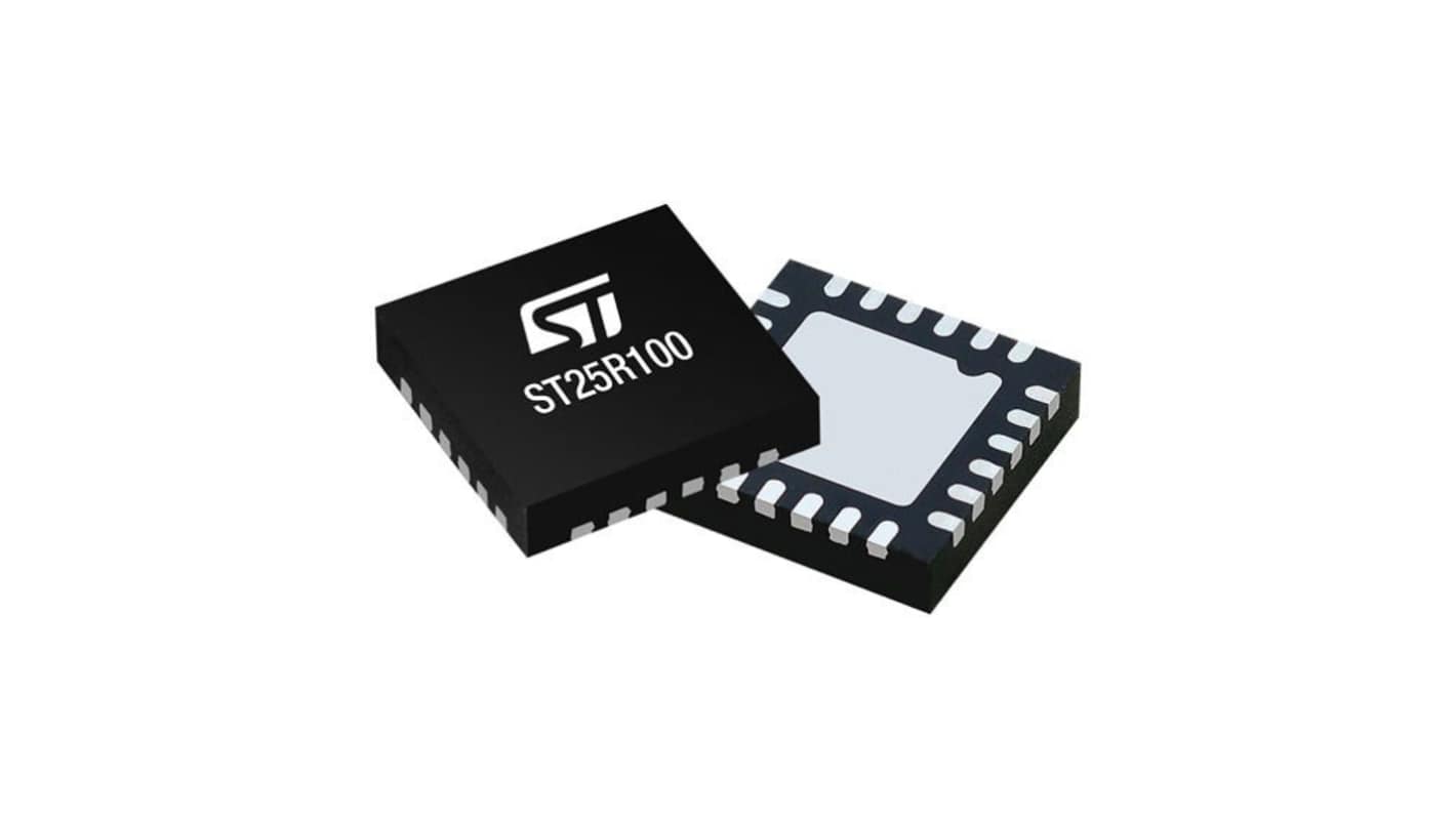 STMicroelectronics ST25R100-CMET NFC Reader, 24-Pin UFQFPN