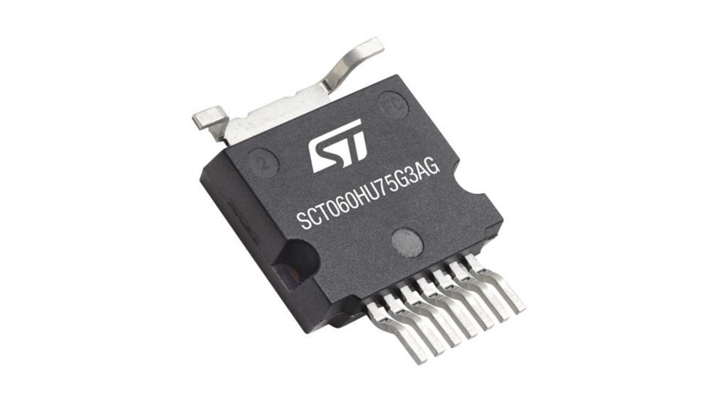 STMicroelectronics SCT SiC N-Channel MOSFET, 30 A, 750 V, 7-Pin HU3PAK SCT060HU75G3AG